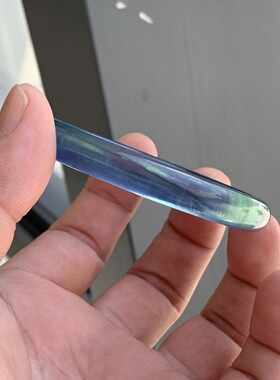 天然海蓝宝手镯高冰透魔鬼蓝蓝水晶手镯女款时尚饰品