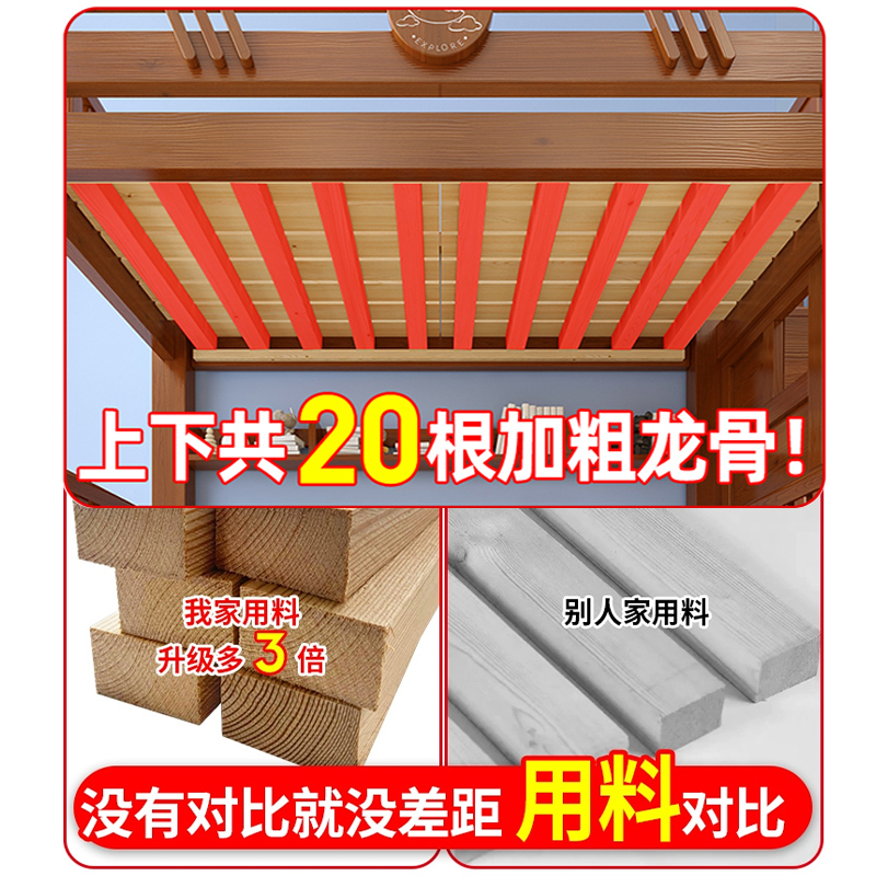 上下铺双层床经济型子母床多功能成人高低床两层木床全实木上下床