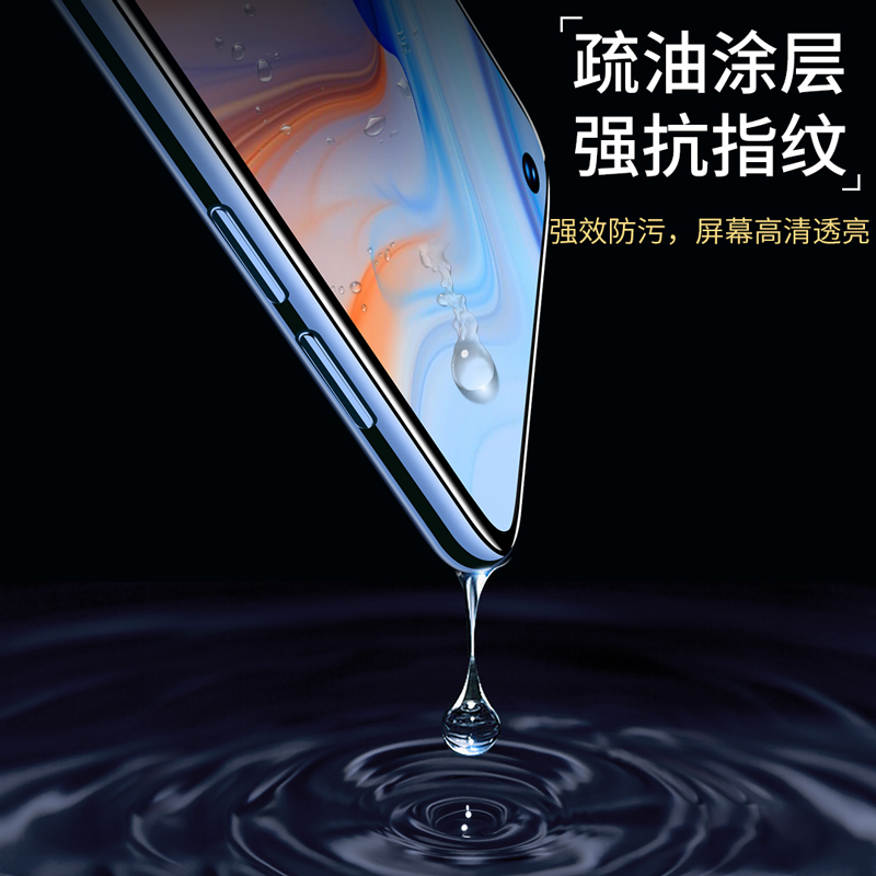 适用二强全屏oppo Reno8Pro+oppoReno7Pro钢化膜reno6 reno5全包4SE手机膜3高清5K玻璃Ace2Z新款全覆盖抗指纹-图2