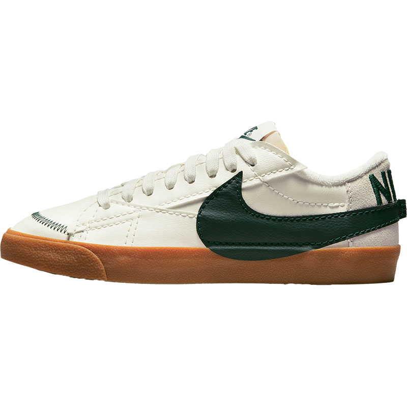 Nike/耐克BLAZER LOW 77白色绿色棕色女子休闲运动板鞋DR9865-101 - 图3