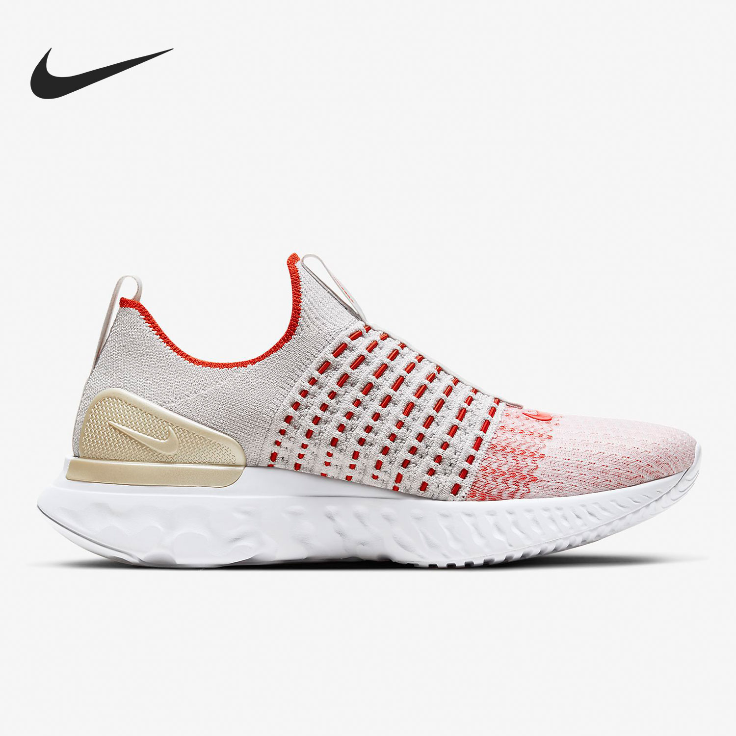 Nike/耐克React Phantom金红白灰男女休闲时尚跑步鞋CJ0280-003-图1