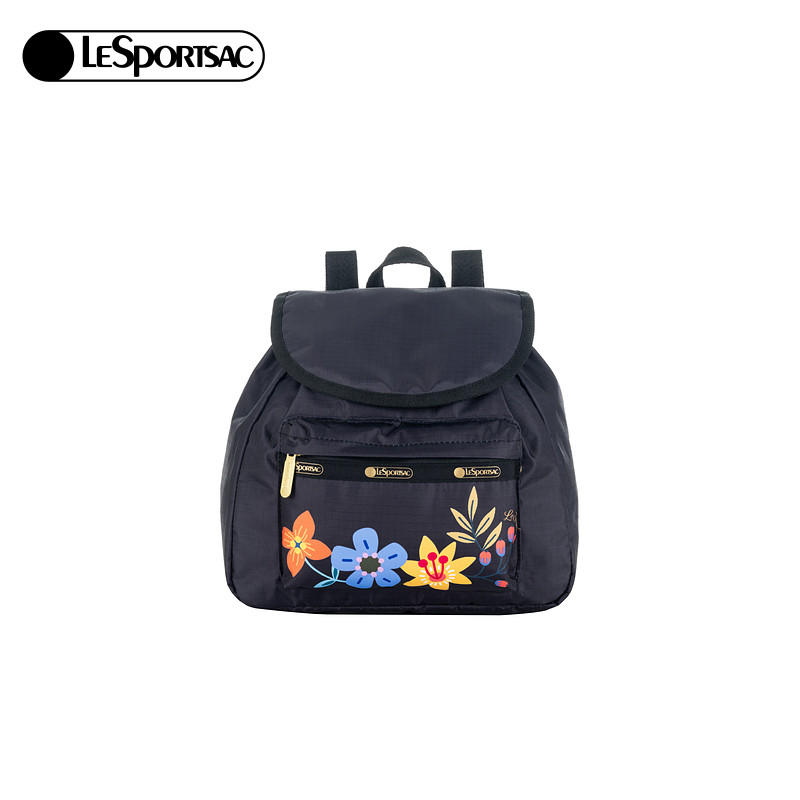 LeSportsac乐播诗2025新款罗兰花园系列双肩包欧美时尚抽绳背包女,淘宝优惠券,粉丝福利购,淘宝优惠卷