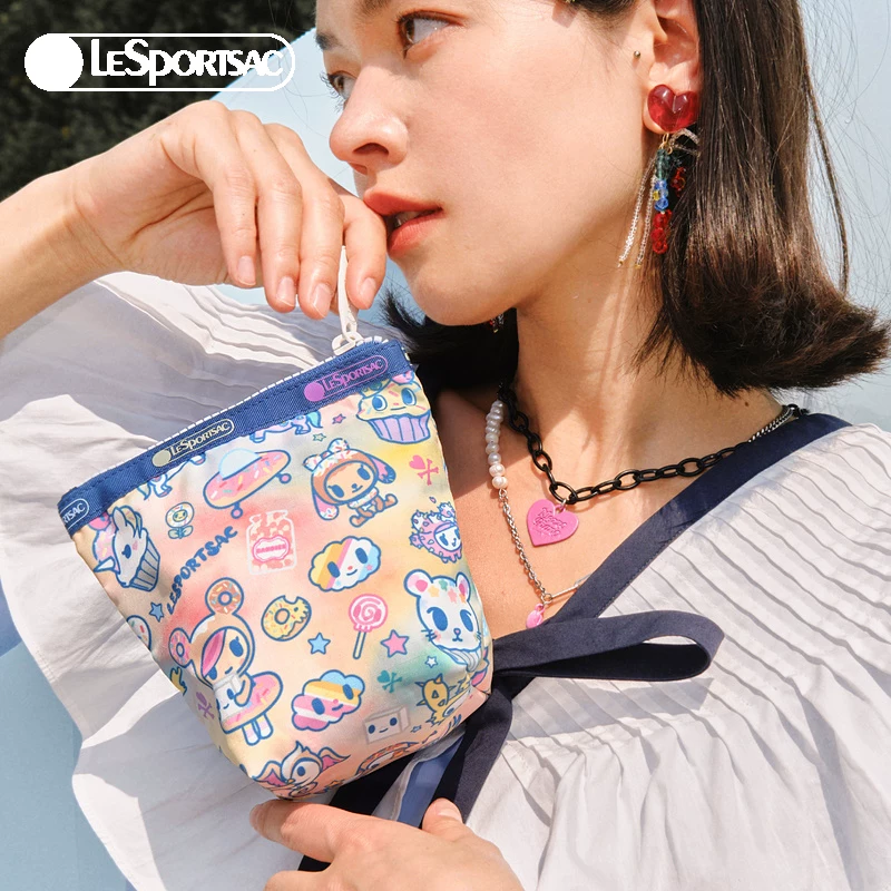 Сумочка косметичка клатч Lesportsac Poems Tokidoki co‑brandированная новая сумка кошелек L135