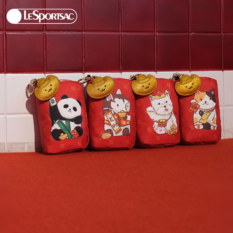 LeSportsac乐播诗新年马年鸿运招财马上有钱可爱钱包发财包手拿包,淘宝优惠券,粉丝福利购,淘宝优惠卷