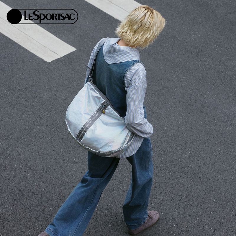 唐禹哲同款LeSportsac乐播诗新款炫彩星河系列炫酷大容量斜挎包 - 图0