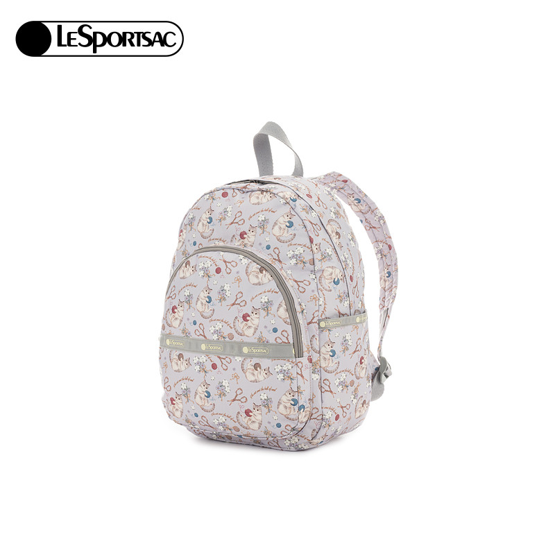 LeSportsac乐播诗新款TRENDY系列满印猫猫大容量通勤电脑双肩包,淘宝优惠券,粉丝福利购,淘宝优惠卷