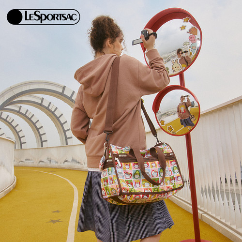 LeSportsac乐播诗新款小羊波德莱尔系列萌趣大容量行李包袋斜挎包 - 图0