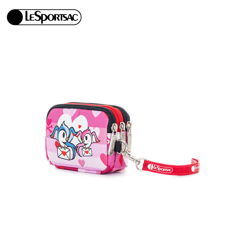 LeSportsac乐播诗新款TOKIDOKI™LOVE情人节隔层钱包手拿包送礼女,淘宝优惠券,粉丝福利购,淘宝优惠卷