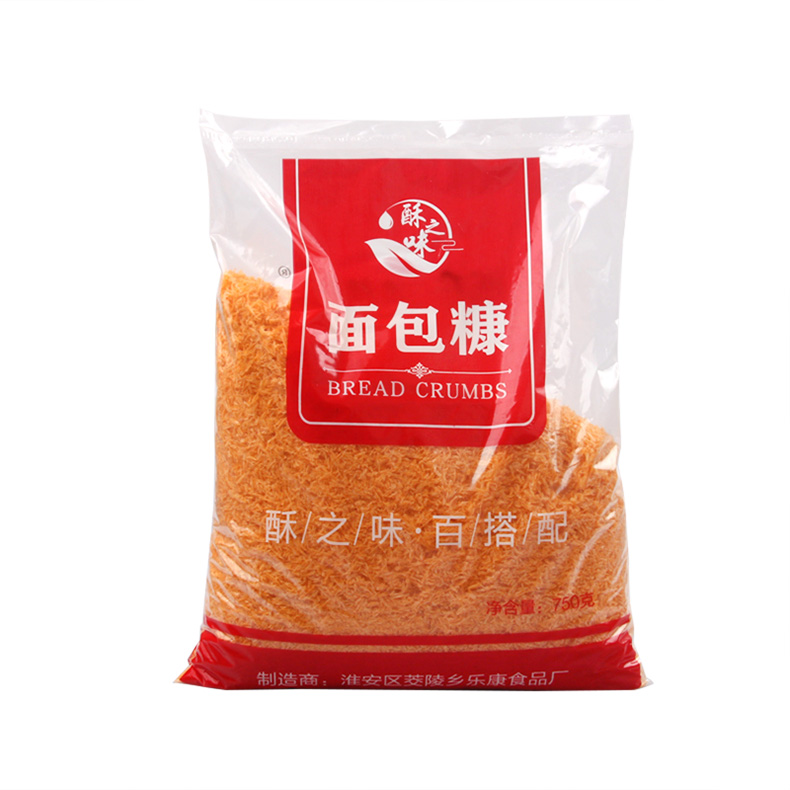 黄糠 粗型 750g面包糠（彩色）炸鸡肉 鸡腿 鸡排 膨化面包糠 - 图0