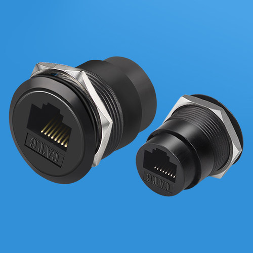 D型对接模块圆形CAT6网线RJ45口网线面板五六类千兆网络网口插座 - 图3