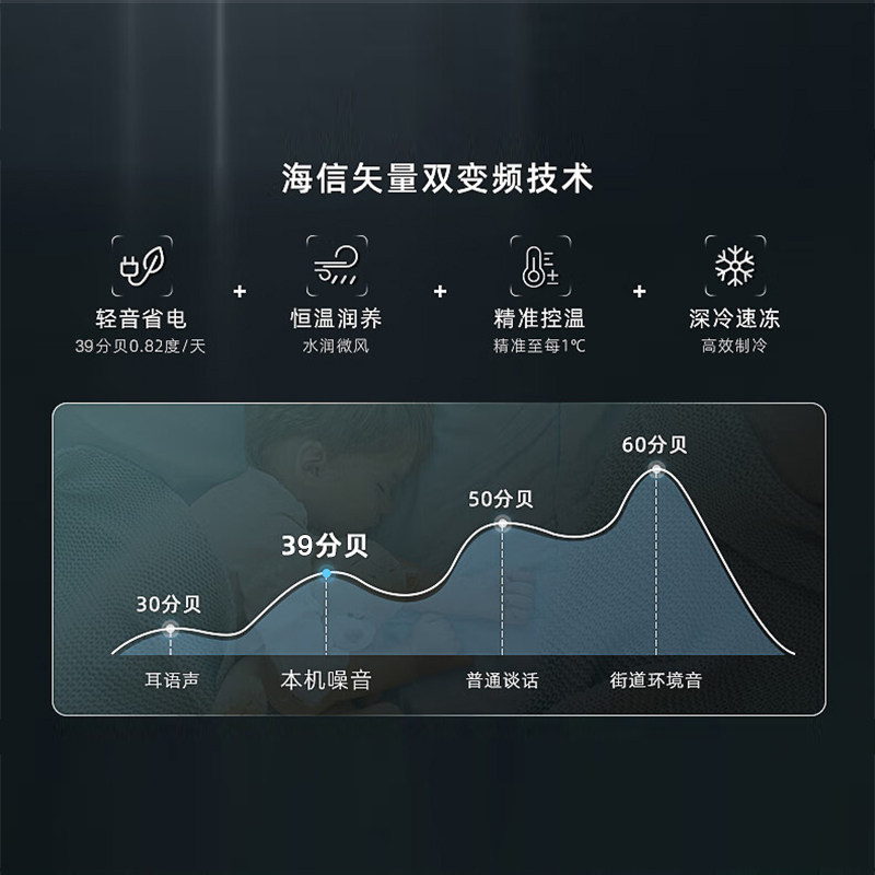 海信515l十字四门双开门大容量冰箱 海信冰洗厨房冰箱