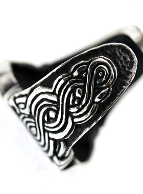 渡鸦原创欧美维京风格925银戒指