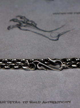 渡鸦原创RS字母钩太角链情侣项链