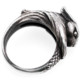 Raven original handmade couple sterling silver snake and rabbit ring