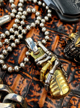 欲望车间原创手工纯银吊坠麦克风