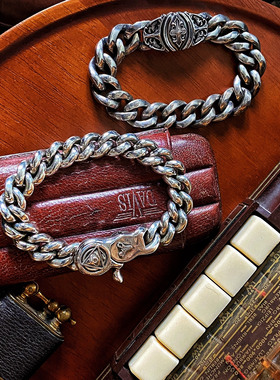 渡鸦原创欧美个性简约925银手链