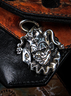 渡鸦原创joker小丑手工纯银吊坠