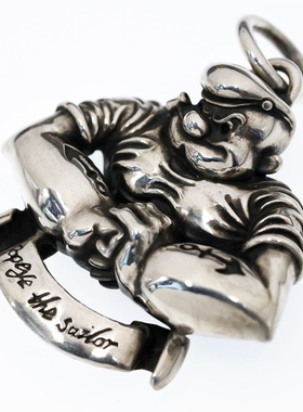 渡鸦专属手工纯银大力水手吊坠