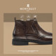 Montaguts offizielles Flaggschiff aus echtem Leder und samtigen High-Top-Lederstiefeln