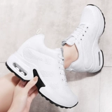 Летняя высокая спортивная спортивная обувь, белая обувь для отдыха на платформе, туфли