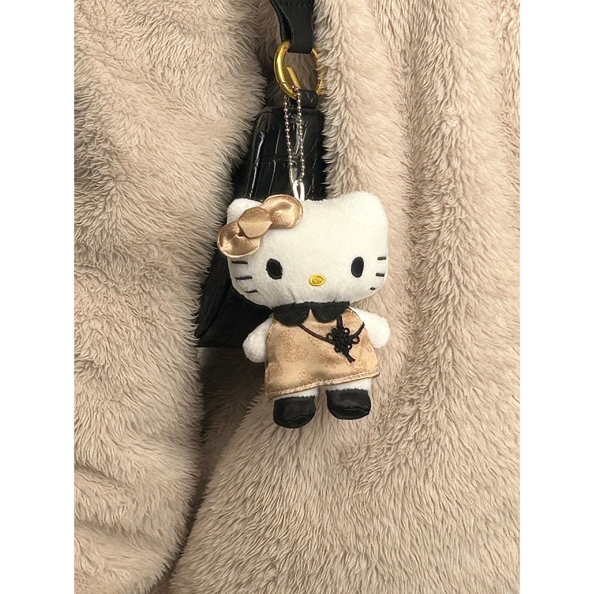 中古旗袍hellokitty公仔可爱kt毛绒玩具凯蒂猫玩偶书包背包挂饰