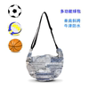 New American printed basketball bag shoulder bag waterproof multifunctional sports fitness crossbody bag large capacity ball bag