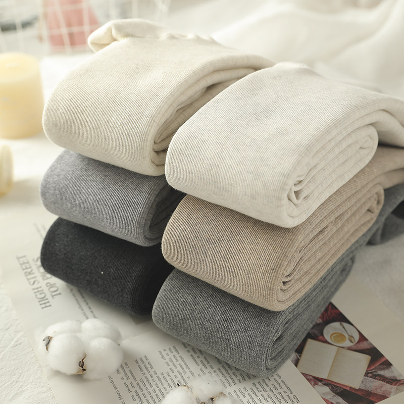 日系矮小个子螺旋纹打底裤女外穿 莜饰打底裤