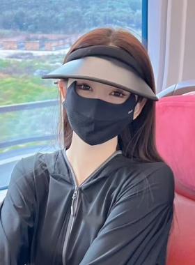 晚晚同款防晒帽女夏季韩国uv