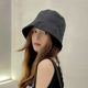 Autistic face-covering fisherman hat for women, Korean version, versatile face-showing small bucket basin hat, Japanese sunshade hat, women's summer sun protection hat