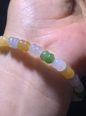 和田玉多宝手链手工多宝小蛮腰多宝串女款多宝手串6碧玉糖玉烟紫