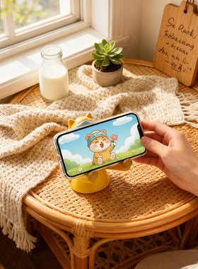 眼镜支架放置架摆件办公室笔架书桌桌面装饰女生可爱手机支架礼物