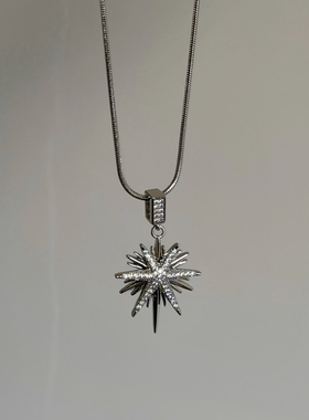 好帅！八芒星满钻蛇骨链Komeiku