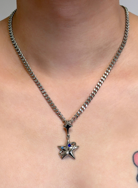 Komeiku星环五角星古巴项链