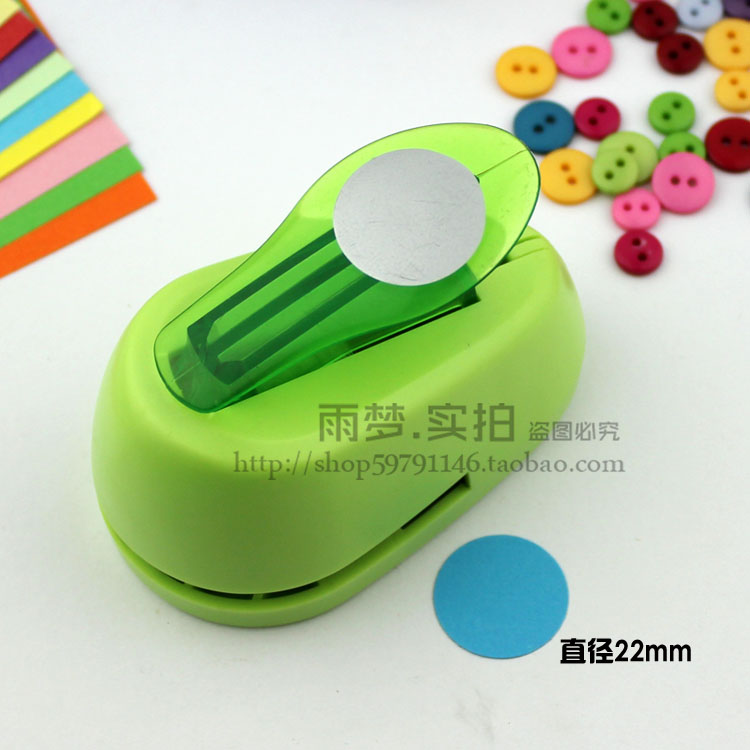 圆形手账压花器打孔打花器 创意圆圈益智DIY手工打洞压图 - 图0