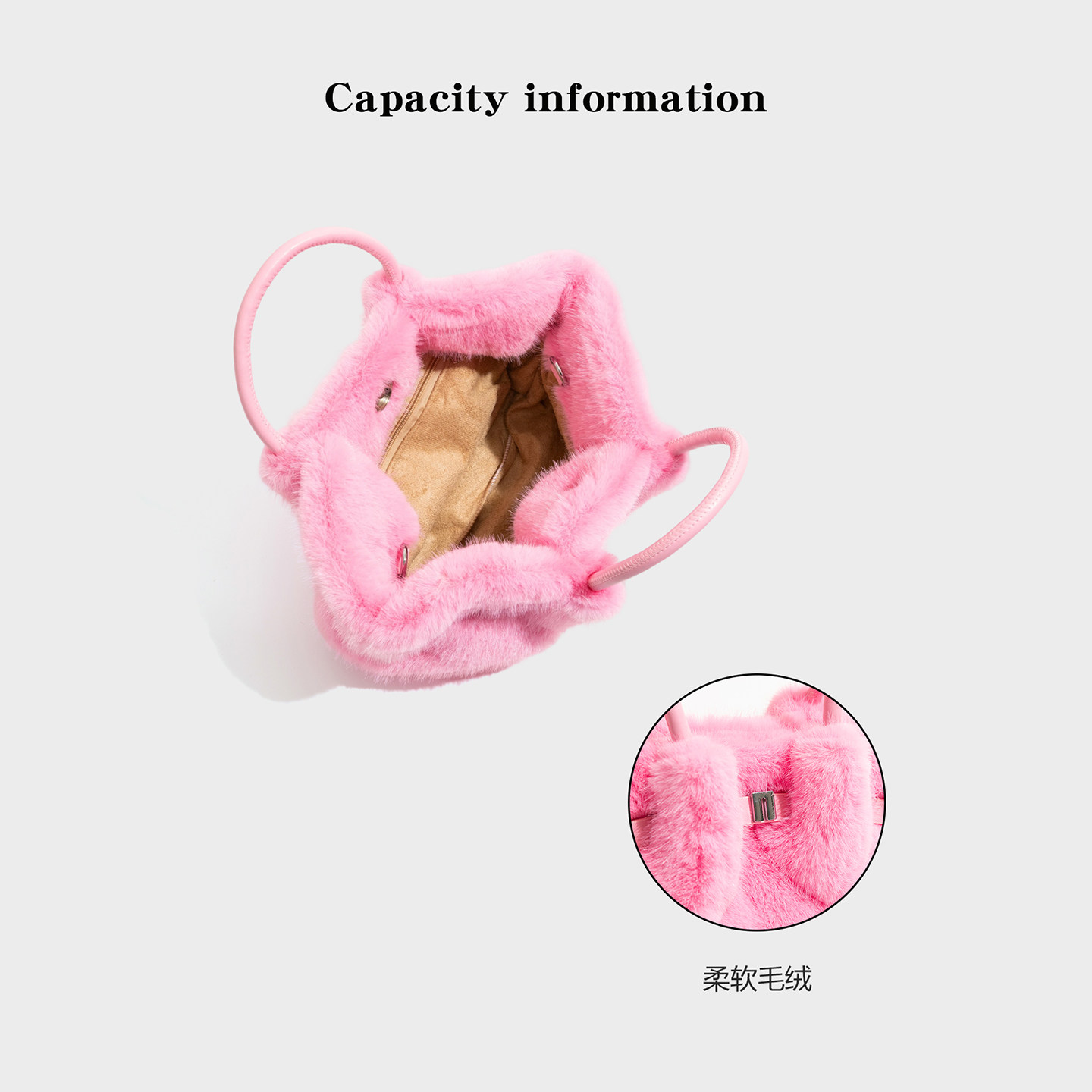 橙子少女韩系毛茸茸粉色包包2025秋冬饺子包毛绒斜挎包手提单肩包,淘宝优惠券,粉丝福利购,淘宝优惠卷