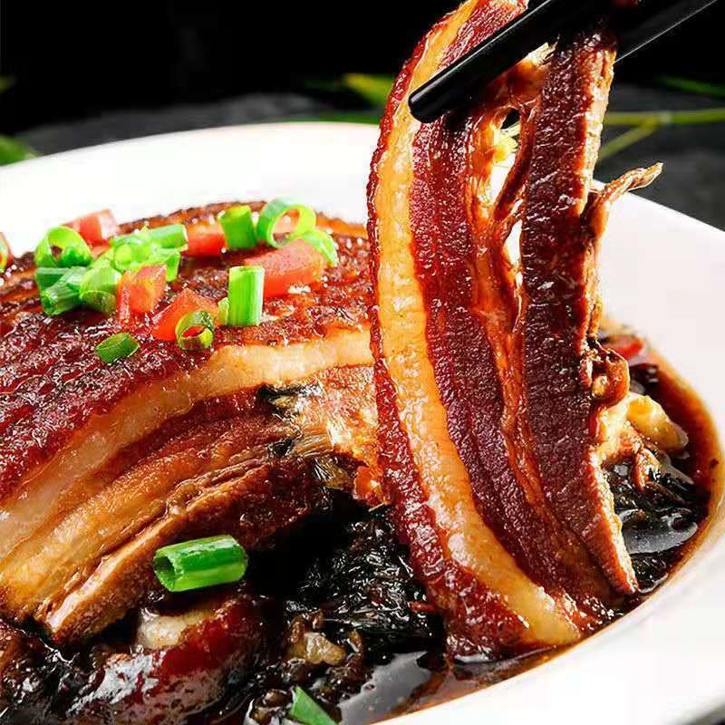 力厨梅菜扣肉正宗虎皮扣肉500g熟食下酒红烧肉加热即食真空包装,淘宝优惠券,粉丝福利购,淘宝优惠卷