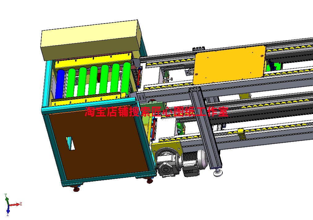 双层倍速链输送机升降机（设计详细)非标自动化3D图纸三维模型 - 图0