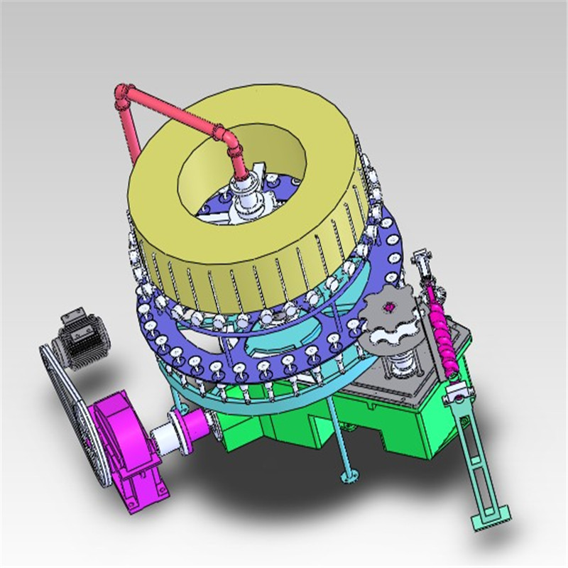 旋转式啤酒灌装机3D图纸非标自动化机械3D模型 - 图2