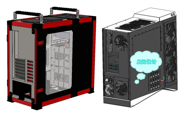 More than 30 sets of desktop computer mainframe 3 drawings industrial control mainframe 3d desktop computer mainframe 3d model