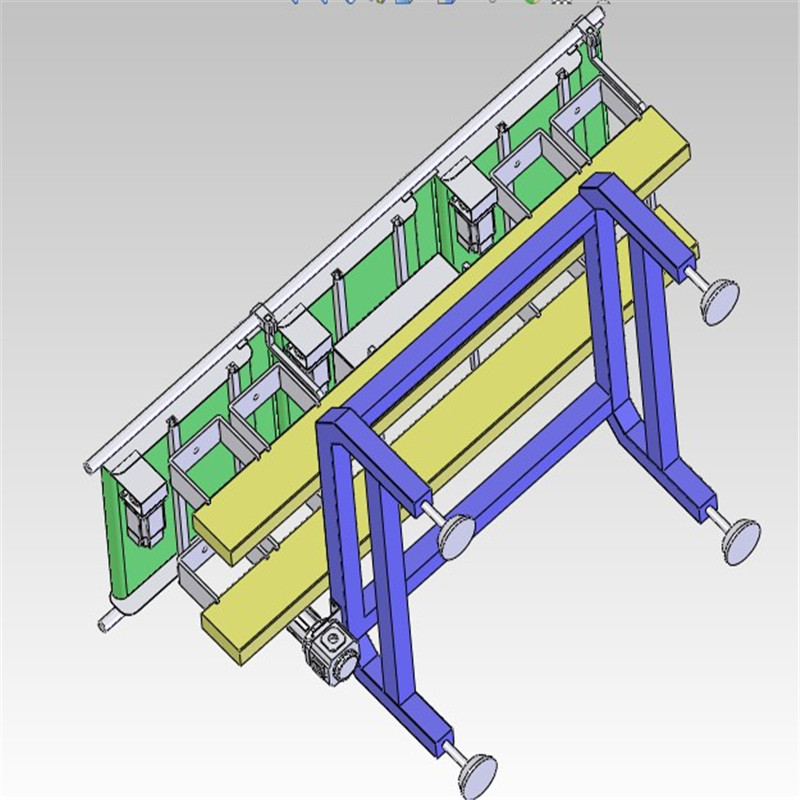 称重皮带输送带3D图纸 非标自动化设计机械3D图纸 - 图1