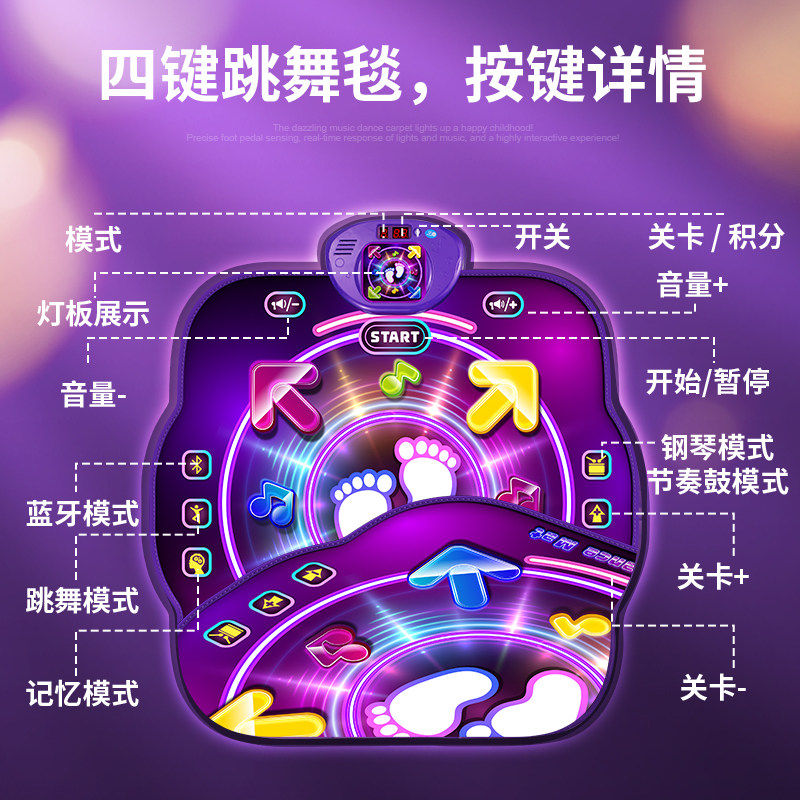 新年跳舞毯儿童玩具益智3到6岁女童玩具小女孩子生日礼物网红爆款,淘宝优惠券,粉丝福利购,淘宝优惠卷