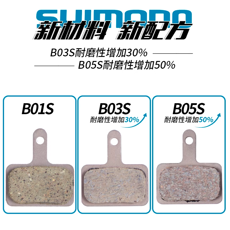 禧玛诺shimano B05S山地自行车喜马诺油碟树脂来令片散热碟刹车片 - 图2