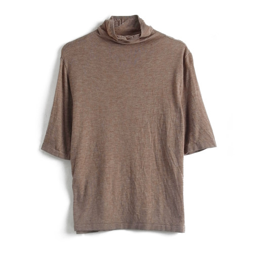 胖太太大码女装秋季新品绵羊毛高领打底针织衫五分袖625302610 - 图2