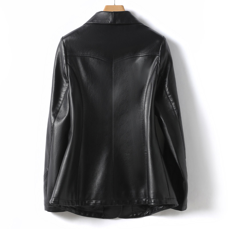 绵羊皮女士黑色修身显瘦气质外套真皮2025海宁单皮新款高端女皮衣,淘宝优惠券,粉丝福利购,淘宝优惠卷