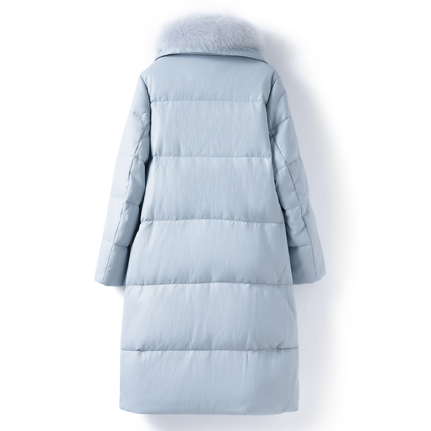 海宁绵羊皮羽绒服女中长款狐狸毛领加厚皮外套冬季90白鸭绒真皮衣,淘宝优惠券,粉丝福利购,淘宝优惠卷