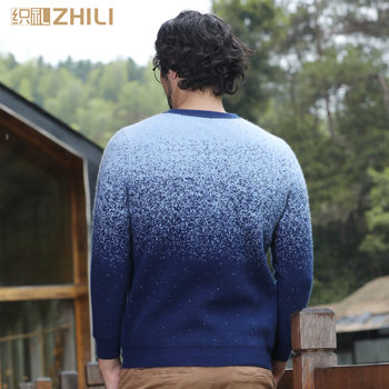 Zhili ເສື້ອຢືດ cashmere ບໍລິສຸດ 100% ຂອງຜູ້ຊາຍເສື້ອກັນຫນາວຄໍຫນາທີ່ເຮັດໃນລະດູໜາວ Ordos