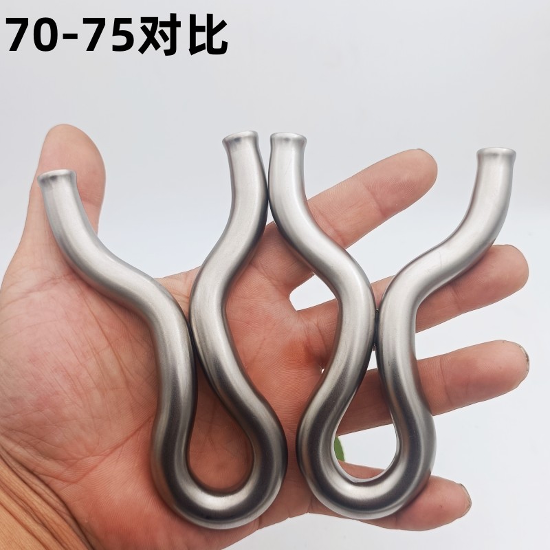 传统冷弯飞虎弹弓12毫米不锈钢手工龅牙花瓶撑头反曲过顶扁皮弹弓 - 图0