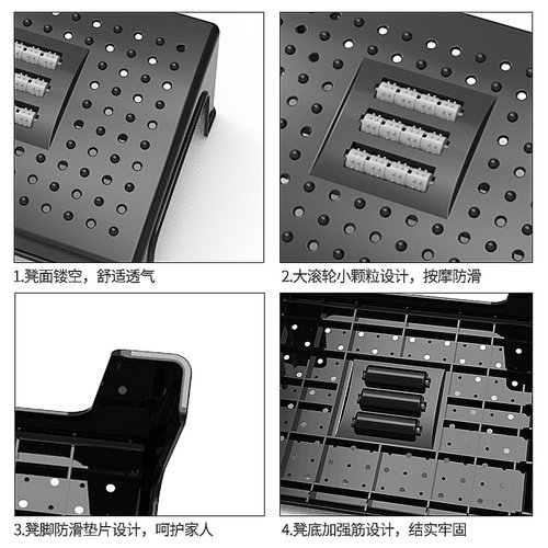 脚踏凳脚蹬桌下防翘二郎腿办公室垫脚凳神器放脚搁脚凳脚踩凳脚踏 - 图2