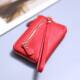 Multifunctional Ins hand-carrying coin wallet really soft leather texture compact storage bag hanging decoration simple coin key