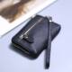 Multifunctional Ins hand-carrying coin wallet really soft leather texture compact storage bag hanging decoration simple coin key